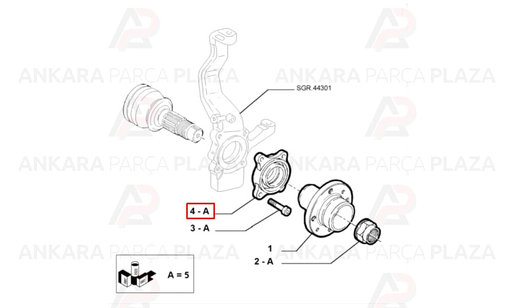 Alfa 147 Tekerlek Poryası Ön Sağ Veya Sol 2000 2009 Formpart