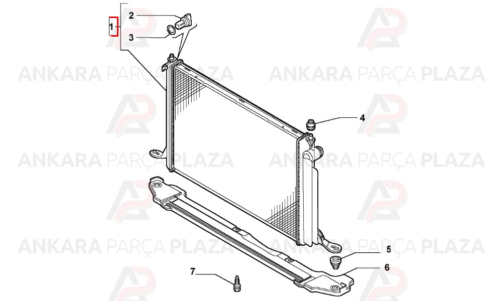 Su Radyatörü Stilo 1.6 1.8 16V 04 08