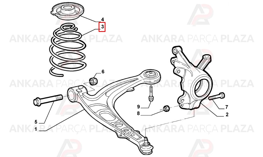 Helezon Yayı Ön Fiat Punto 1999 - 2003 >