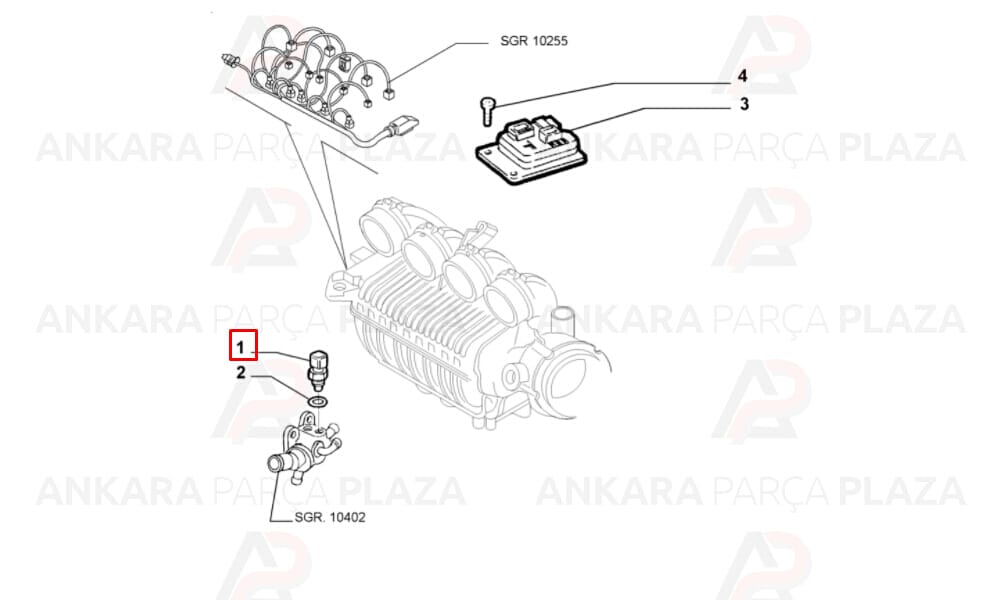 Isı Sensörü Palio Albea Doblo 1.2 8V