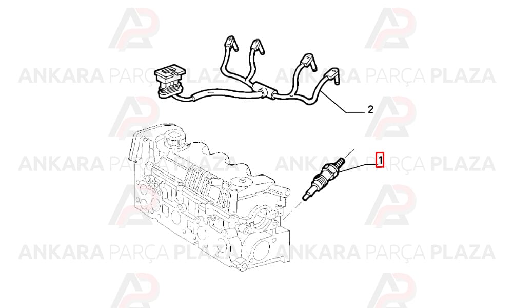 Kızdırma Bujisi Alfa 147 156 159 166 Brava 1,9Jtd / 2.4 Jtd 11V