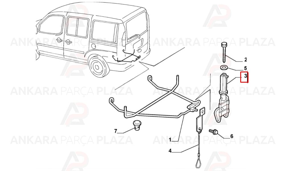 Doblo 1 2 Stepne Kilidi Alper