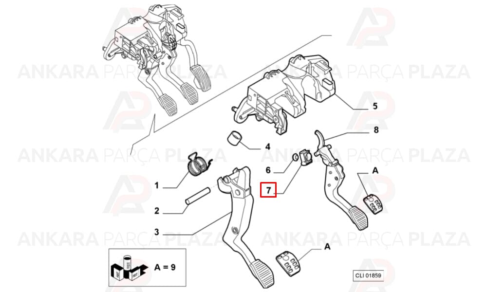 Fiat Linea Fren Pedal Braketi Mtj
