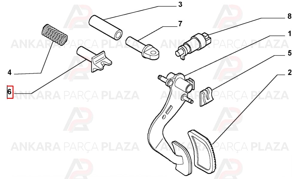 Fiat Doblo, Linea , Punto 1.3 Debriyaj Pedal Pimi Dekar