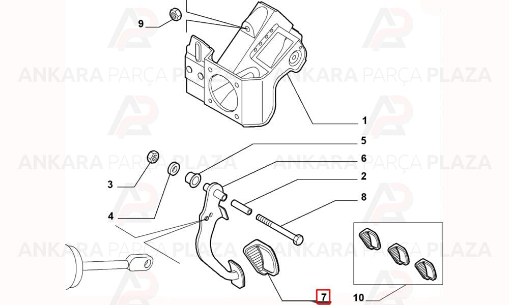 Palio Albea Doblo Siena Linea Fiorino Tempra Tipo Pedal Lastiği Üçel
