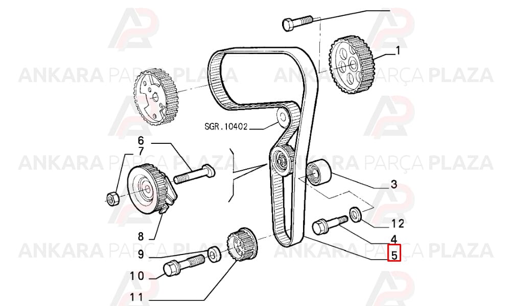 Brava Doblo Marea Strada 1.9D Triger Kayışı 193X240 Gates