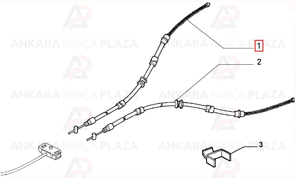 Fiat Palio Siena El Fren Teli Sağ Cavo