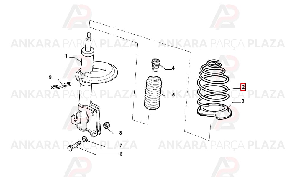 Helezon Yayı Ön Doblo Cargo 1.9Jtd