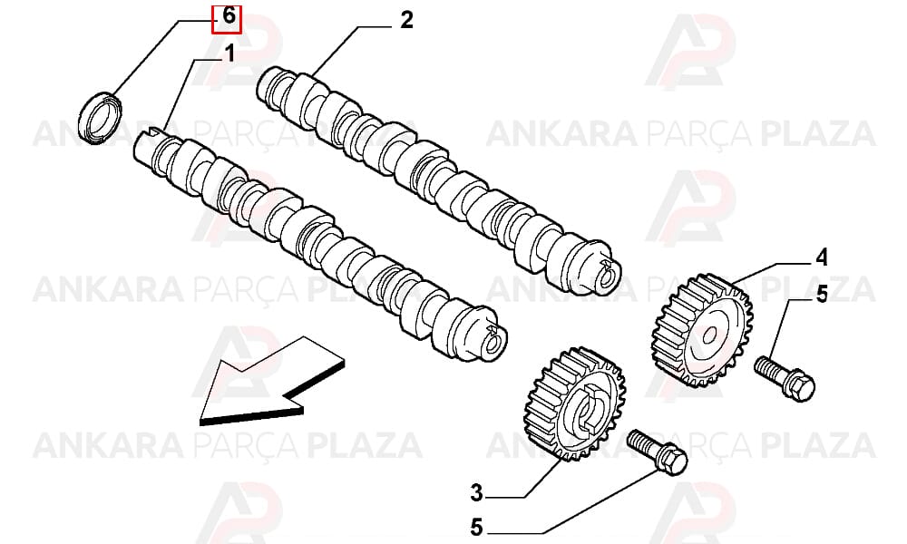 Fiat Doblo Linea Alfa 159 30X45X7 Eksantrik Ön Kapak Keçesi Skt