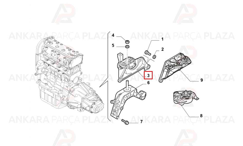 Motor Takozu Punto 1.2 Punto Van