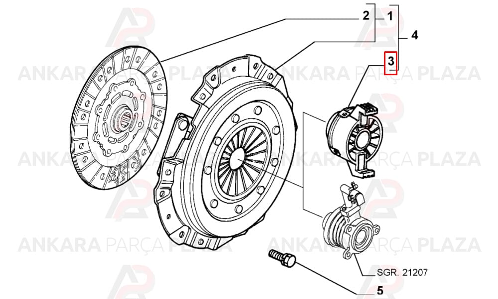 Debriyaj Rulmanı Linea Punto Evo Tempra Doblo