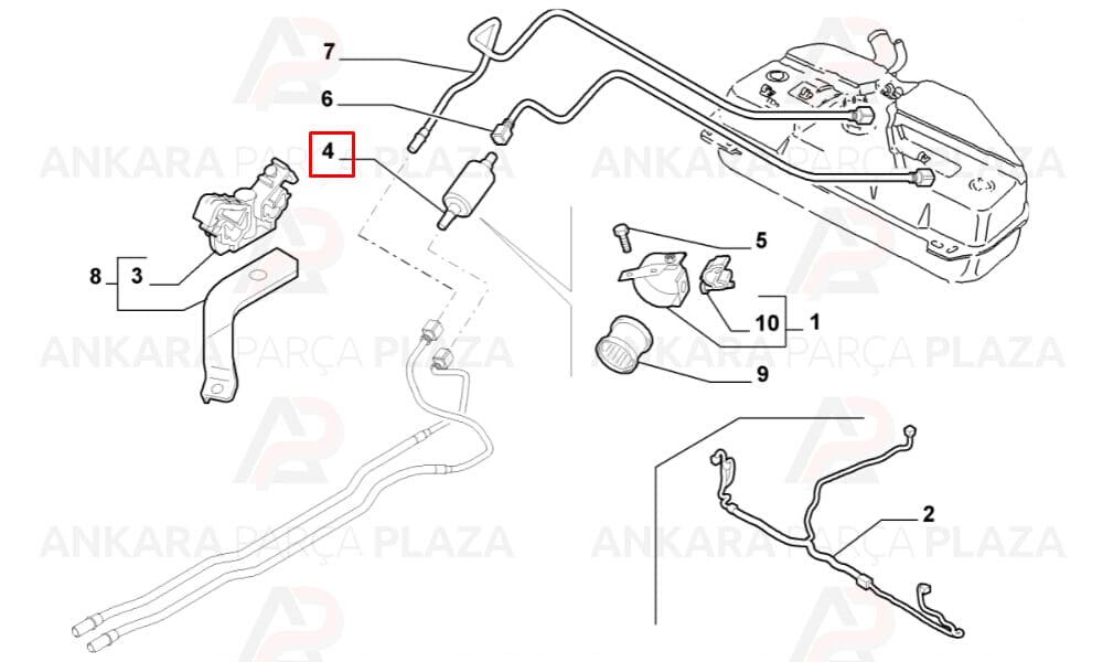 Albea 1.3Jtd Strada 1.9Jtd Yakıt Depo Pompası Supsan