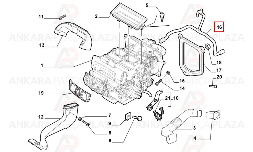 Su Borusu Motor Giriş Hortum Palio Albea 1.2