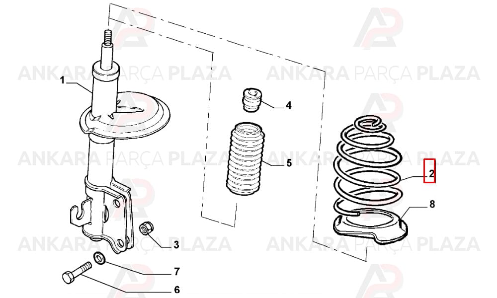 Helezon Yayı Ön Fiat Albea