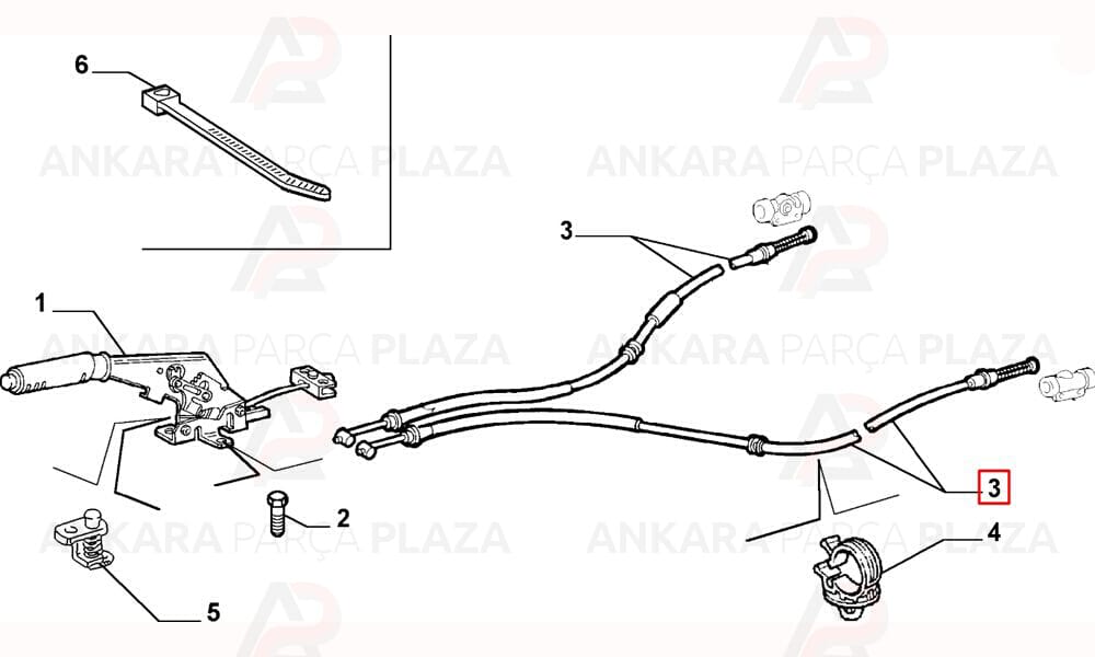 Fiat Punto El Fren Teli Arka Cavo