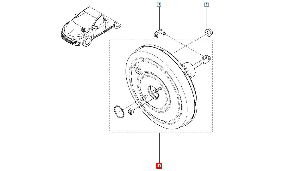 Megane 3 Dacia Duster Servo Fren Orijinal 472104219R