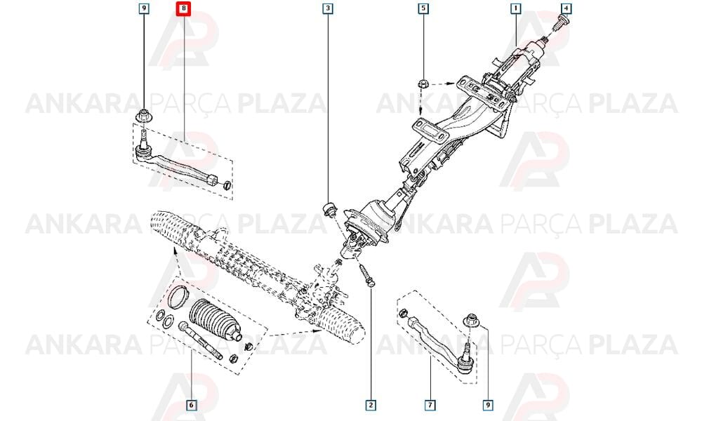 Laguna 06 - 08 Rot Başı Sağ 485200002R
