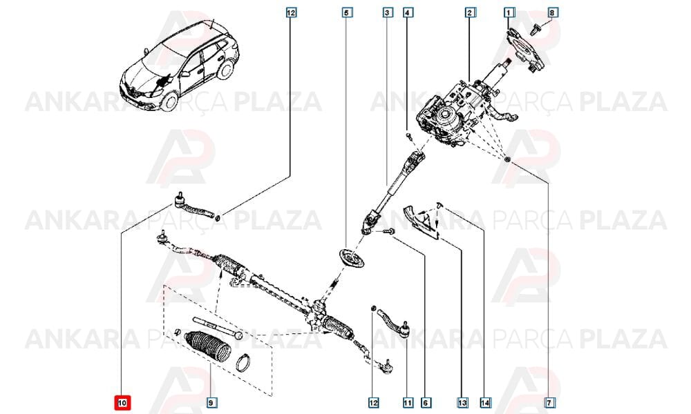 Rot Başı Sağ Kadjar 4X2 ve 4X4 2015 >