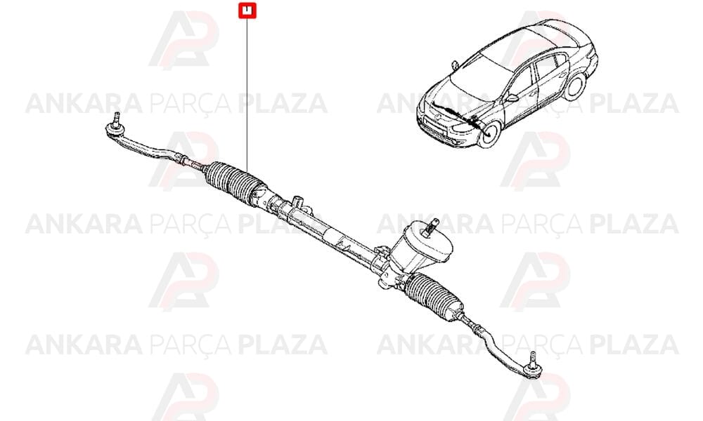 Direksiyon Kutusu Elektrikli Megane 3 2008 > Fluence 2010 >