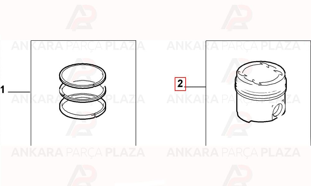 Ducato 2.3Jtd Euro3 Silindir Onarım Seti (Piston, Segman) 0.60 88.00Mm Goetze
