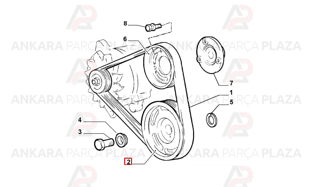 Krank Kasnağı Fiat Ducato 94-02 2.5D - 2.5Td