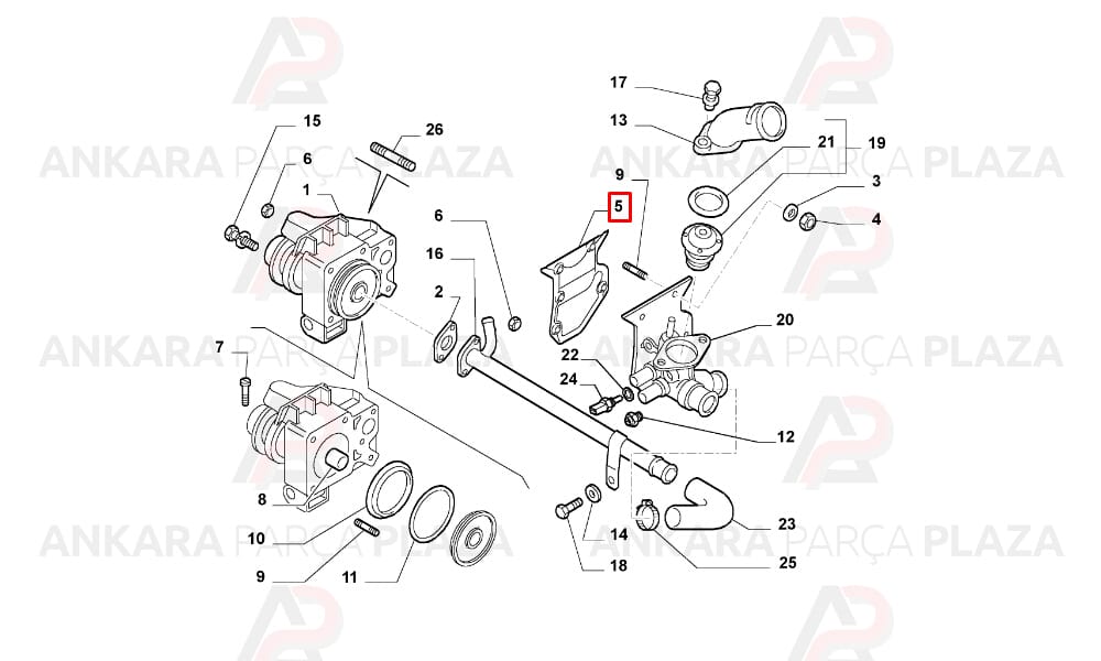 Devirdaim Flanş Contası Klingrit Master Ducato 2.8Td