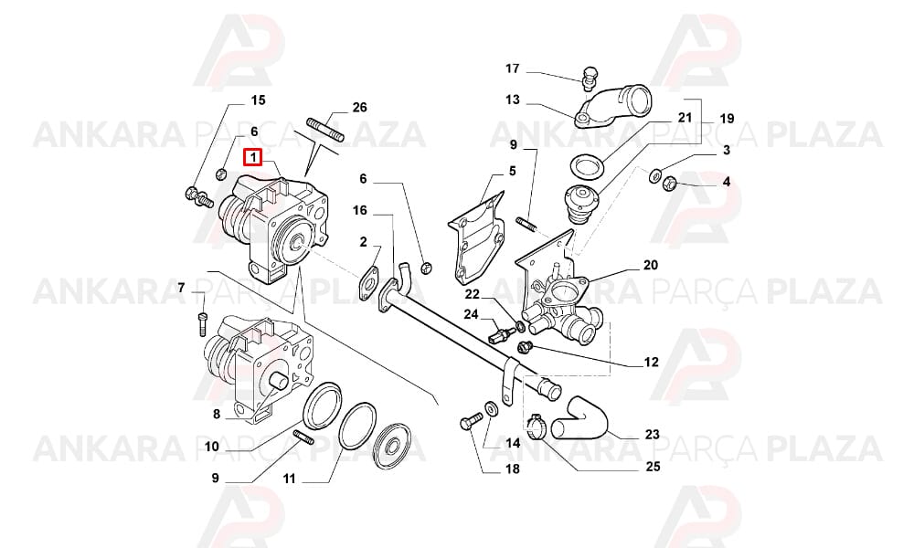 Master Ducato 2.5 2.8 Su Pompası Graf