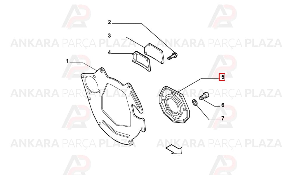 Krank Arka Keçe Ducato Master Movano 2.5/2.8 114X171X177X13