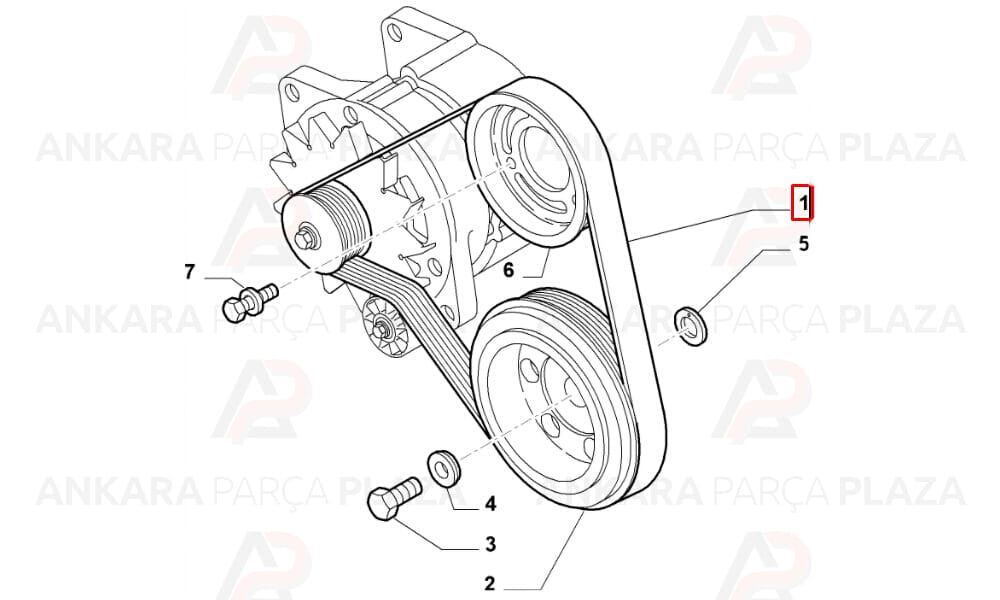 Fiat Ducato Kanallı Kayış 6Pk965 Gates