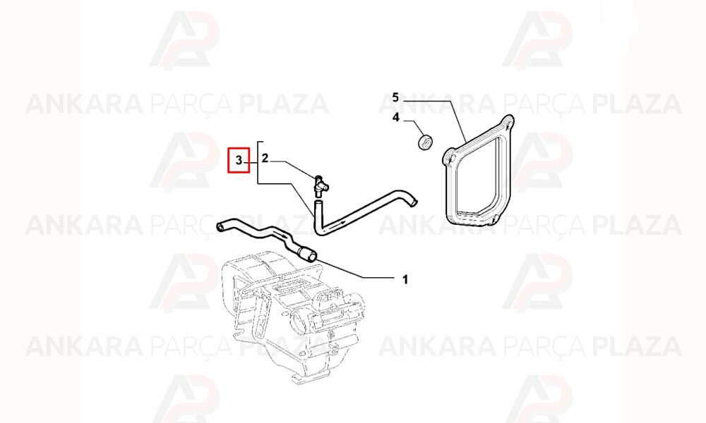 Kalorifer Hortumu Fiat : Albea 1.3Jtd