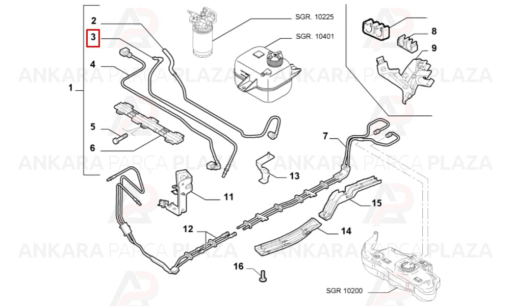 Doblo 1.3Jtd Yakıt Hortumu Wintech