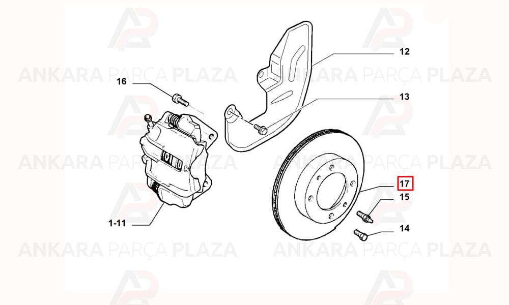 Ön Fren Diski Takım 257Mm Albea, Palio, Doblo, Marea, Fiorino