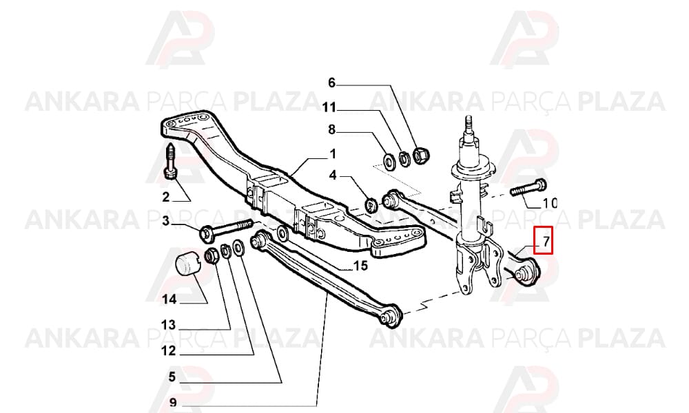 Alfa 147 - 156 Viraj Denge Kolu 1997 Sonrası Ayd