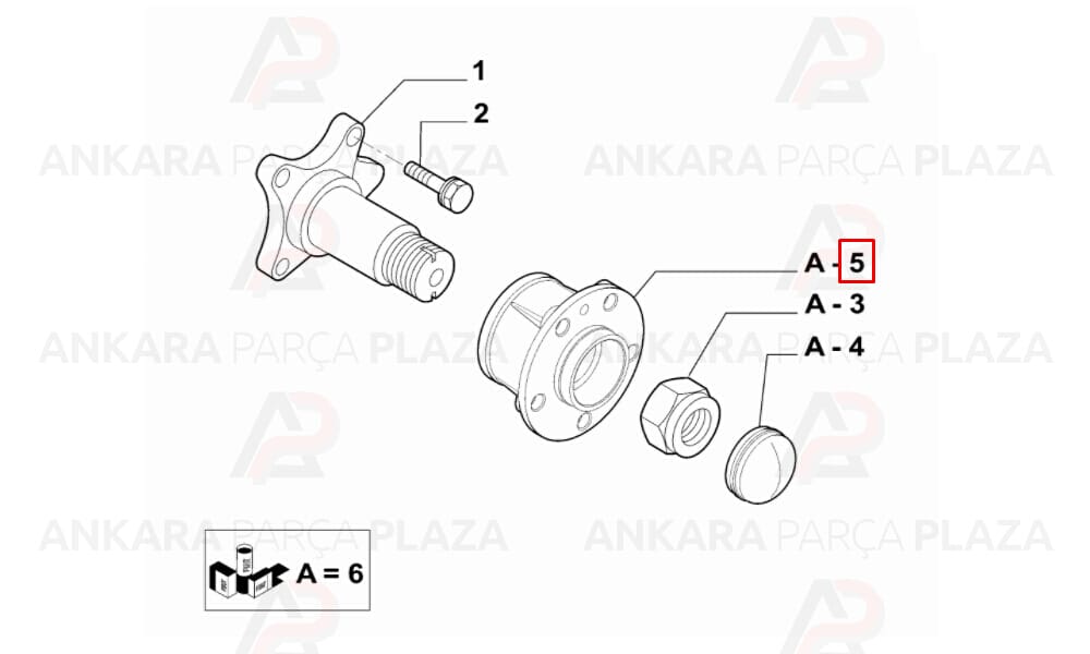 Arka Teker Poryası Rulmanlı Ducato 3 16Q 20Q