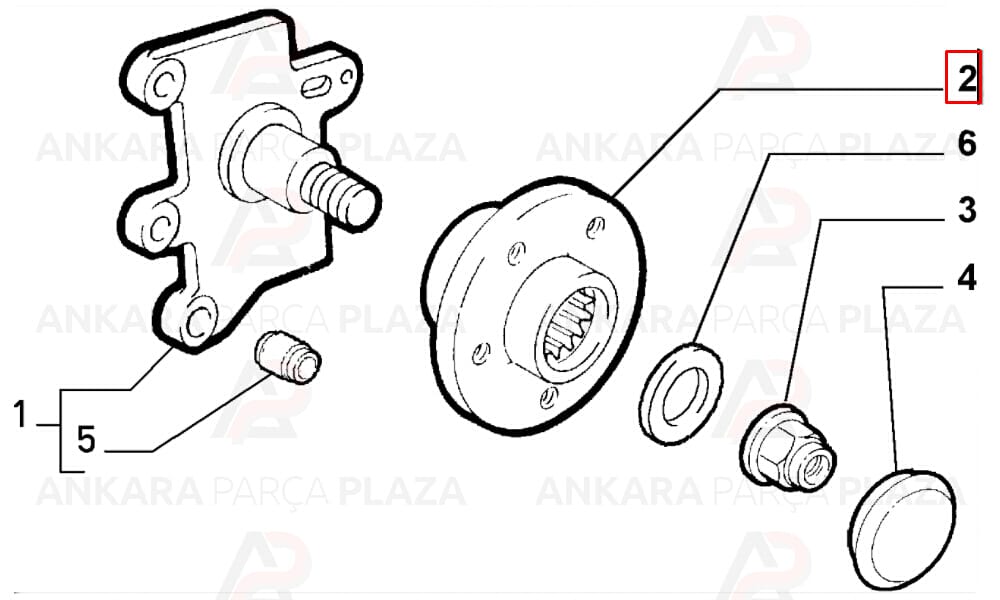 Alfa 147 Tekerlek Poryası Arka Sağ Veya Sol 5 Bijon 2009 - 2012 Formpart