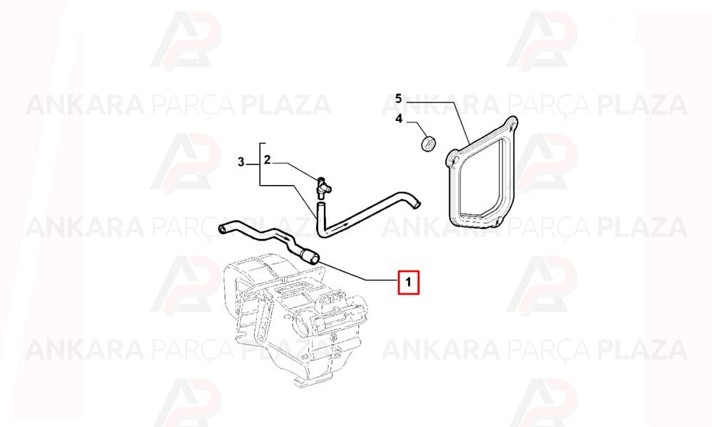 Kalorifer Hortumu Fiat : Palio, Albea 1.3 Multıjet 02 - 12
