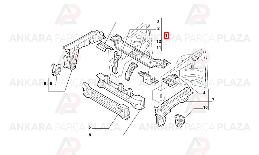 Ön Panel Ekokap ) Fiat : Palio Albea 2005> 51762814
