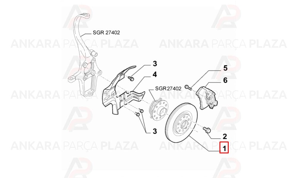 Fren Diski Ön Alfa Romeo 159 (adet)