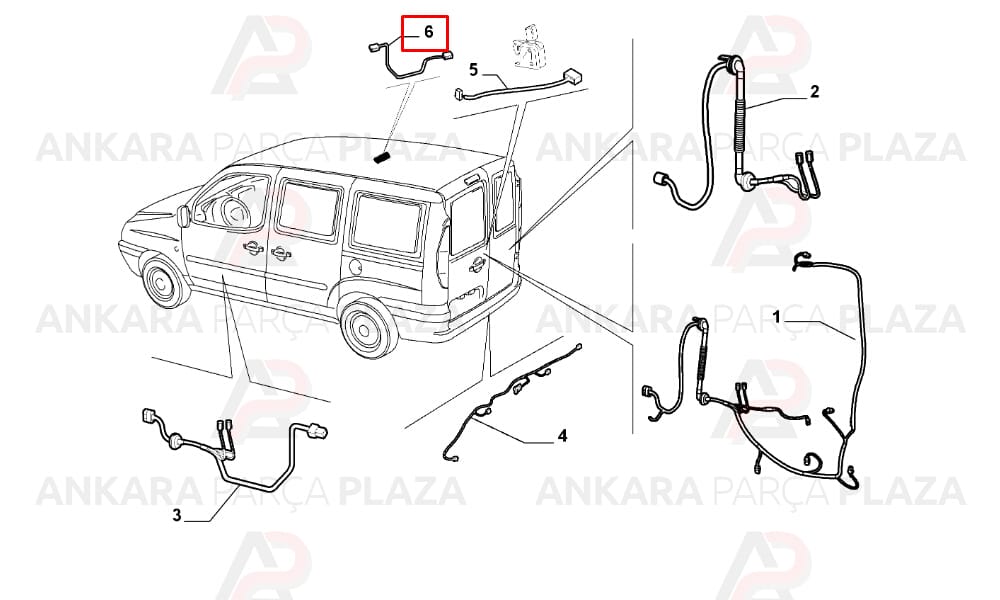 Motor Kaput Dayama Demiri Çubuğu Doblo 2