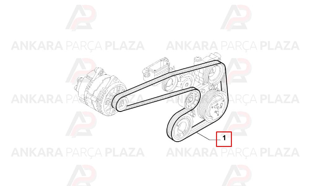 Alfa 159 Kanallı Kayış 6Pk2145 Gates