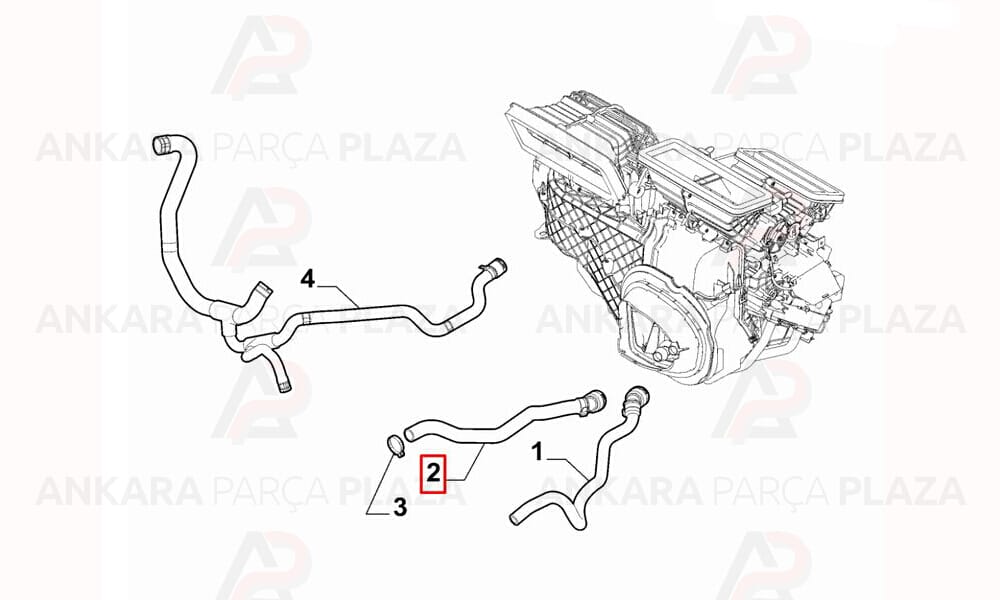 Kalorifer Hortumu Fiat : Fiorino 1.4 8V