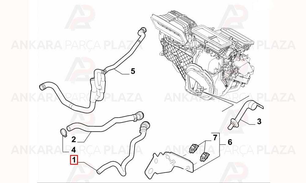 Kalorifer Hortumu Fiat : Fiorino 1.3 Multıjet