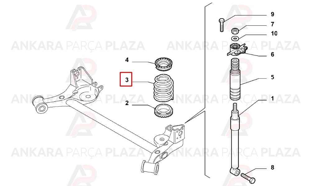 Helezon Yayı Arka Fiat Linea