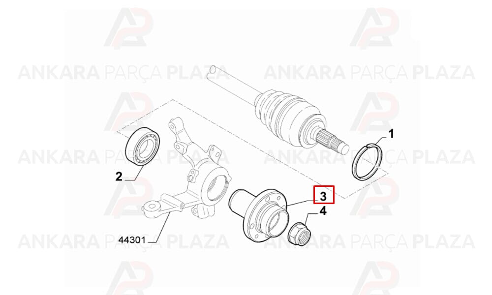 Fiorino 1.4 - 1.3Jtd Tekerlek Poryası Ön Sağ Veya Sol Formpart