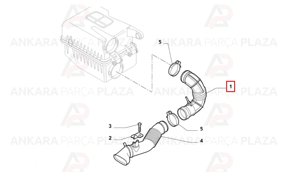 Hava Filtre Hortumu Alt Fiorino 1.4 2008 >