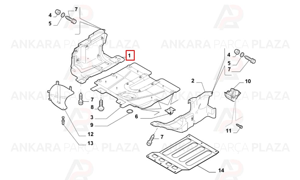 Bravo 08 - 14 Karter Muhafaza Plastiği Sağ 51787451