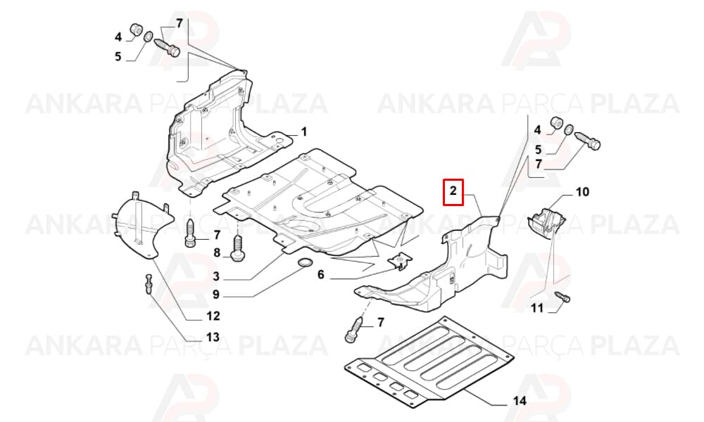 Bravo 08 - 14 Karter Muhafaza Plastiği Sol 51787453
