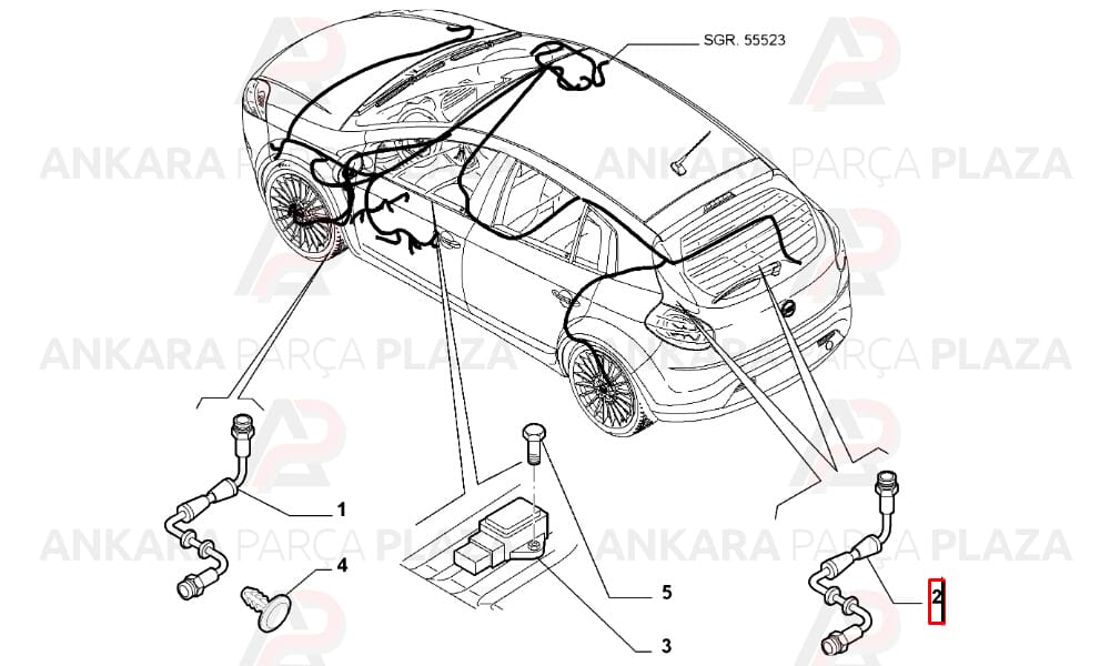 Fiat Bravo 2, Stilo Ön Abs Sensörü Bosch