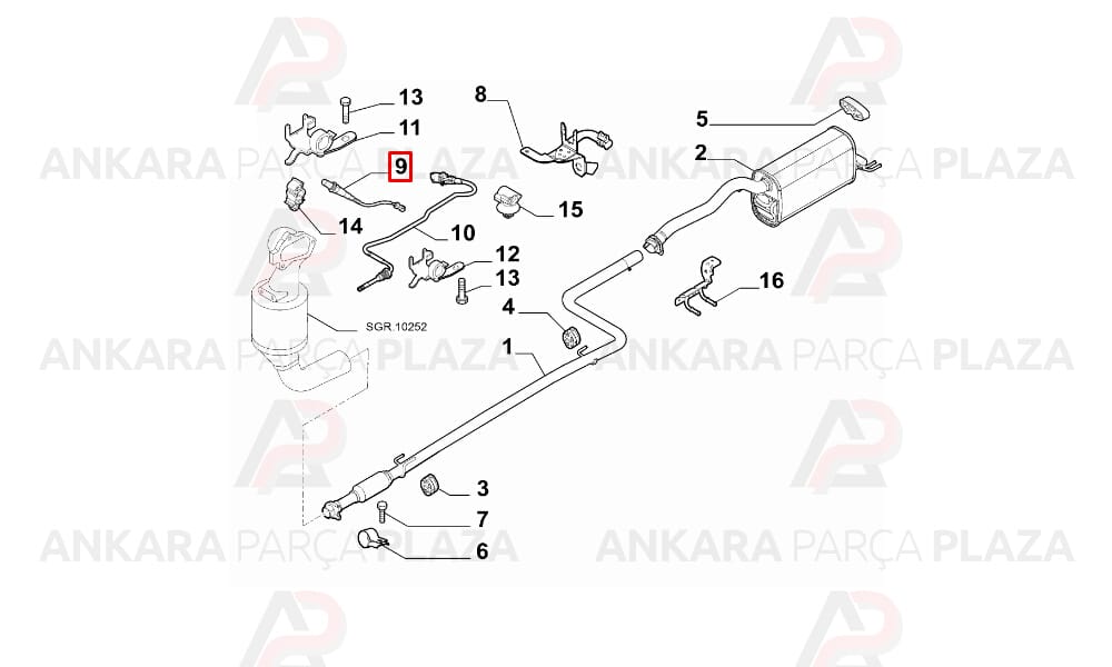 Oksijen Sensörü Fiat 500 Doblo Grande Punto 1,3Jtd 610Mm