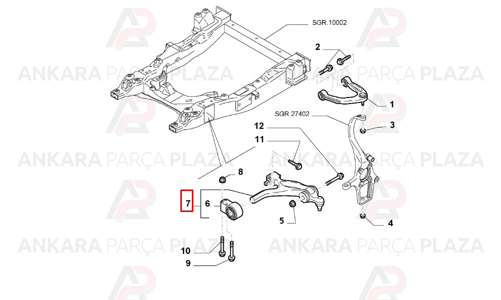 Tabla Salıncak Alt Sol Alfa Romeo 159 2005 >